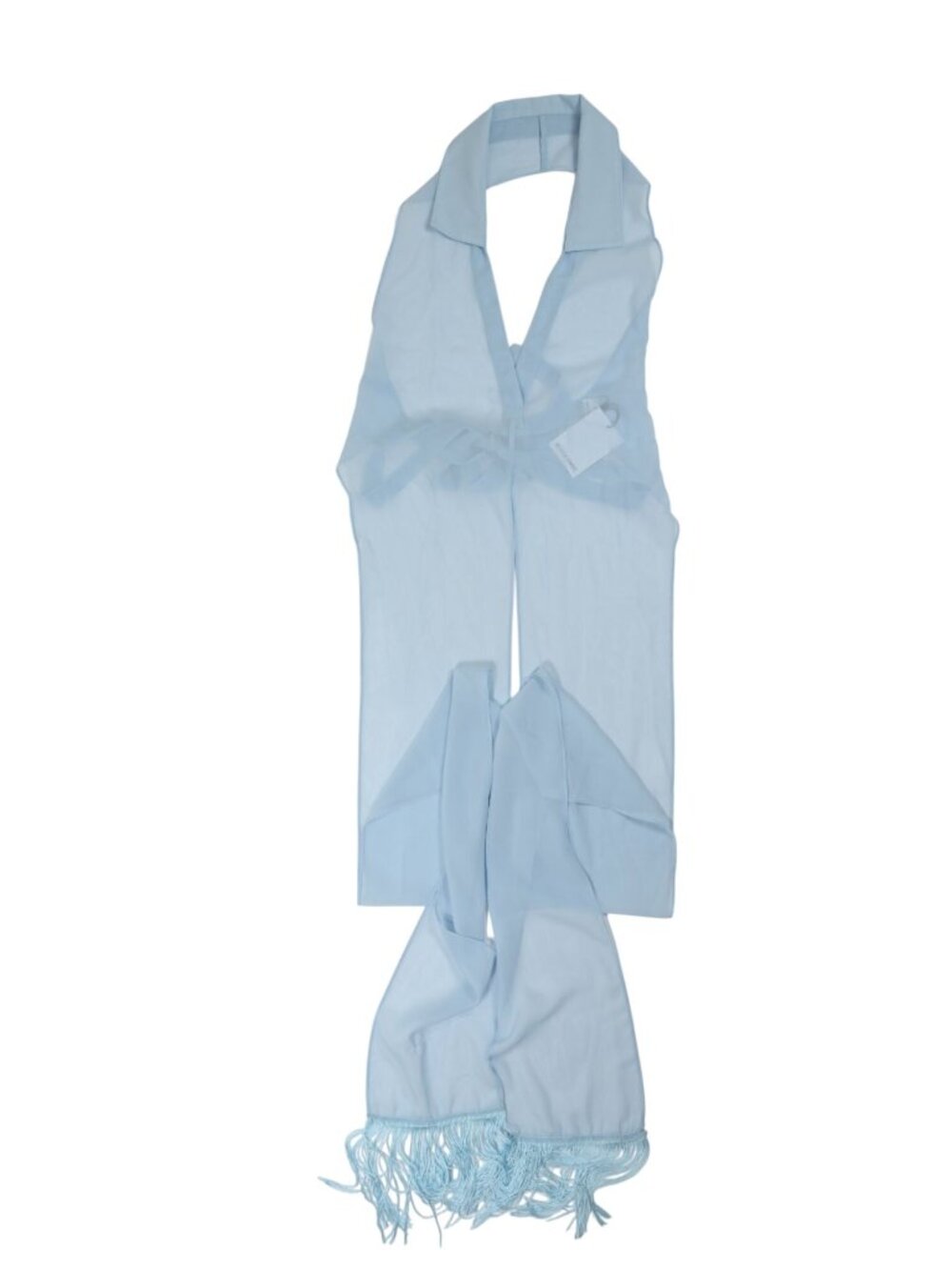 Melissa Simone Daniella Wrap Top in Light Blue